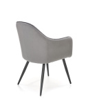 Halmar K464 krzesło popiel, tkanina - velvet / stal malowana proszkowo Halmar K464 krzesło popiel, tkanina - velvet / stal malowana proszkowo
