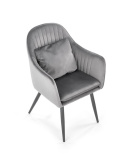 Halmar K464 krzesło popiel, tkanina - velvet / stal malowana proszkowo Halmar K464 krzesło popiel, tkanina - velvet / stal malowana proszkowo