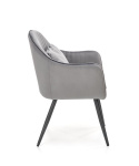 Halmar K464 krzesło popiel, tkanina - velvet / stal malowana proszkowo Halmar K464 krzesło popiel, tkanina - velvet / stal malowana proszkowo