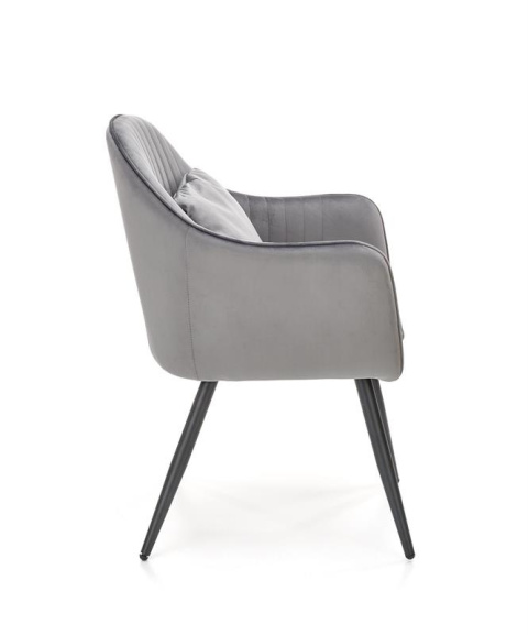 Halmar K464 krzesło popiel, tkanina - velvet / stal malowana proszkowo Halmar K464 krzesło popiel, tkanina - velvet / stal malowana proszkowo