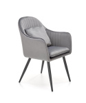 Halmar K464 krzesło popiel, tkanina - velvet / stal malowana proszkowo Halmar K464 krzesło popiel, tkanina - velvet / stal malowana proszkowo
