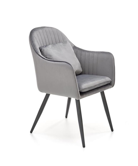 Halmar K464 krzesło popiel, tkanina - velvet / stal malowana proszkowo Halmar K464 krzesło popiel, tkanina - velvet / stal malowana proszkowo