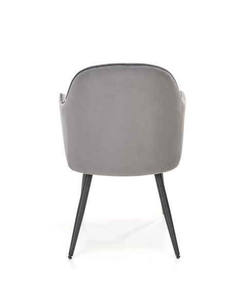 Halmar K464 krzesło popiel, tkanina - velvet / stal malowana proszkowo Halmar K464 krzesło popiel, tkanina - velvet / stal malowana proszkowo