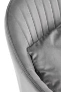 Halmar K464 krzesło popiel, tkanina - velvet / stal malowana proszkowo Halmar K464 krzesło popiel, tkanina - velvet / stal malowana proszkowo