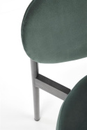 Halmar K509 krzesło ciemny zielony, tkanina - velvet / metal Halmar K509 krzesło ciemny zielony, tkanina - velvet / metal