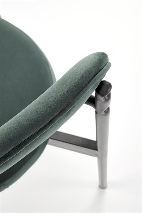 Halmar K509 krzesło ciemny zielony, tkanina - velvet / metal Halmar K509 krzesło ciemny zielony, tkanina - velvet / metal