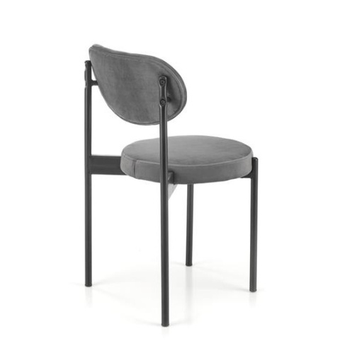 Halmar K509 krzesło popielaty, tkanina - velvet / metal Halmar K509 krzesło popielaty, tkanina - velvet / metal
