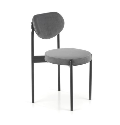 Halmar K509 krzesło popielaty, tkanina - velvet / metal Halmar K509 krzesło popielaty, tkanina - velvet / metal