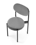 Halmar K509 krzesło popielaty, tkanina - velvet / metal Halmar K509 krzesło popielaty, tkanina - velvet / metal