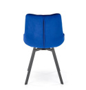 Halmar K519 krzesło granatowy, funkcja obracania, tkanina - velvet / stal malowana proszkowo Halmar K519 krzesło granatowy, funkcja obracania, tkanina - velvet / stal malowana proszkowo