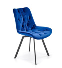 Halmar K519 krzesło granatowy, funkcja obracania, tkanina - velvet / stal malowana proszkowo Halmar K519 krzesło granatowy, funkcja obracania, tkanina - velvet / stal malowana proszkowo