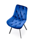 Halmar K519 krzesło granatowy, funkcja obracania, tkanina - velvet / stal malowana proszkowo Halmar K519 krzesło granatowy, funkcja obracania, tkanina - velvet / stal malowana proszkowo