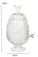 Kare Design KARE dyspenser do napojów PINEAPPLE transparentny Kare Design KARE dyspenser do napojów PINEAPPLE transparentny