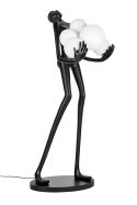 LAMPA PODŁOGOWA CZARNA HUMAN PREMIUM - włókno szklane KLOSZE BIAŁE szkło E27 King Home MOOSEE LAMPA PODŁOGOWA CZARNA HUMAN PREMIUM - włókno szklane KLOSZE BIAŁE szkło E27 King Home MOOSEE
