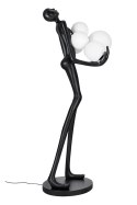 LAMPA PODŁOGOWA CZARNA HUMAN PREMIUM - włókno szklane KLOSZE BIAŁE szkło E27 King Home MOOSEE LAMPA PODŁOGOWA CZARNA HUMAN PREMIUM - włókno szklane KLOSZE BIAŁE szkło E27 King Home MOOSEE