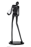 LAMPA PODŁOGOWA CZARNA HUMAN PREMIUM - włókno szklane KLOSZE BIAŁE szkło E27 King Home MOOSEE LAMPA PODŁOGOWA CZARNA HUMAN PREMIUM - włókno szklane KLOSZE BIAŁE szkło E27 King Home MOOSEE