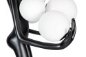 LAMPA PODŁOGOWA CZARNA HUMAN PREMIUM - włókno szklane KLOSZE BIAŁE szkło E27 King Home MOOSEE LAMPA PODŁOGOWA CZARNA HUMAN PREMIUM - włókno szklane KLOSZE BIAŁE szkło E27 King Home MOOSEE