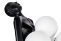 LAMPA PODŁOGOWA CZARNA HUMAN PREMIUM - włókno szklane KLOSZE BIAŁE szkło E27 King Home MOOSEE LAMPA PODŁOGOWA CZARNA HUMAN PREMIUM - włókno szklane KLOSZE BIAŁE szkło E27 King Home MOOSEE