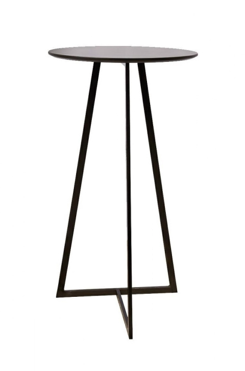 STOLIK BAROWY OKRĄGŁY ALLEN 60 CZARNY - MDF, metal King Home STOLIK BAROWY OKRĄGŁY ALLEN 60 CZARNY - MDF, metal King Home