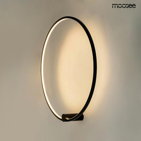 LAMPA ścienna KINKIET LED HOOP 60 CZARNY METAL AKRYL Moosee MOOSEE LAMPA ścienna KINKIET LED HOOP 60 CZARNY METAL AKRYL Moosee MOOSEE