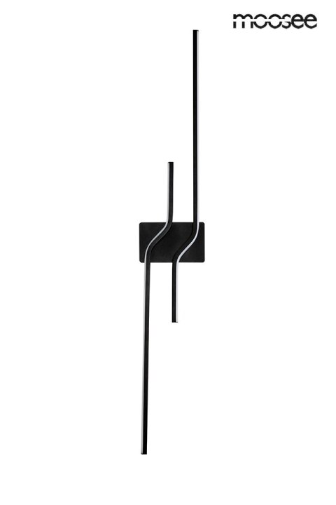 LAMPA ścienna KINKIET LED ROCHE 100 CZARNY STAL SZKŁO AKRYL Moosee MOOSEE LAMPA ścienna KINKIET LED ROCHE 100 CZARNY STAL SZKŁO AKRYL Moosee MOOSEE