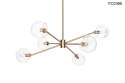 Moosee MOOSEE lampa wisząca AURA 6 złota Moosee MOOSEE lampa wisząca AURA 6 złota