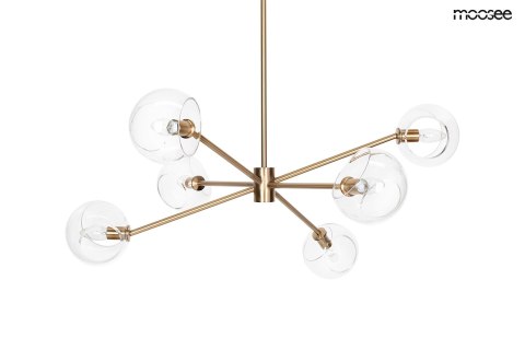 Moosee MOOSEE lampa wisząca AURA 6 złota Moosee MOOSEE lampa wisząca AURA 6 złota
