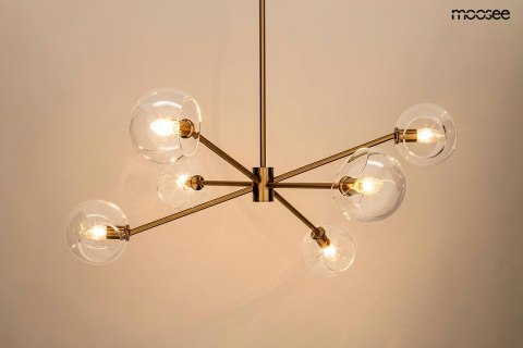 Moosee MOOSEE lampa wisząca AURA 6 złota Moosee MOOSEE lampa wisząca AURA 6 złota