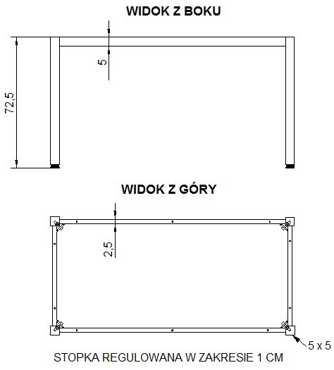 NY-A057/136/K - 136x66 cm, czarny NY-A057/136/K - 136x66 cm, czarny