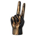 Richmond Interiors RICHMOND dekoracja HAND PEACE czarno-złota Richmond Interiors RICHMOND dekoracja HAND PEACE czarno-złota