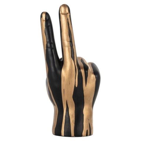 Richmond Interiors RICHMOND dekoracja HAND PEACE czarno-złota Richmond Interiors RICHMOND dekoracja HAND PEACE czarno-złota