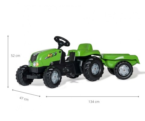 Rolly Toys Rolly Toys 012169 Traktor Rolly Kid z przyczepą Zielony Rolly Toys Rolly Toys 012169 Traktor Rolly Kid z przyczepą Zielony
