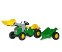 Rolly Toys Rolly Toys 023110 Traktor Rolly Kid John Deere z łyżką i przyczepą Rolly Toys Rolly Toys 023110 Traktor Rolly Kid John Deere z łyżką i przyczepą