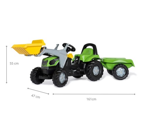 Rolly Toys Rolly Toys 023196 Traktor Rolly Kid Deutz Fahir 5115G TB z łyżka i przyczepą Rolly Toys Rolly Toys 023196 Traktor Rolly Kid Deutz Fahir 5115G TB z łyżka i przyczepą