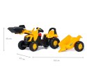 Rolly Toys Rolly Toys 023837 Traktor Rolly Kid JCB z łyżką i przyczepą