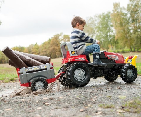 Rolly Toys Rolly Toys 800261 Traktor Rolly Junior RT z przyczepą Czerwony Rolly Toys Rolly Toys 800261 Traktor Rolly Junior RT z przyczepą Czerwony