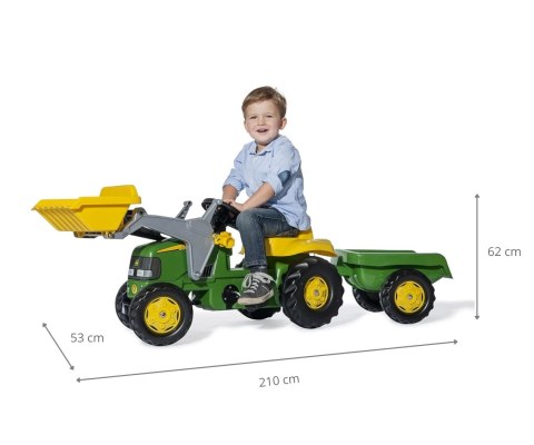 Rolly Toys Rolly Toys 811496 Traktor Rolly Junior John Deere z łyżką i przyczepą Rolly Toys Rolly Toys 811496 Traktor Rolly Junior John Deere z łyżką i przyczepą