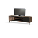 STOLIK RTV SZAFKA POD TELEWIZOR SWING RTV-1 ORZECHOWY / CZARNY nogi: czarny HALMAR PŁYTA LAMINOWANA MDF FOLIOWANY STAL MALOWANA STOLIK RTV SZAFKA POD TELEWIZOR SWING RTV-1 ORZECHOWY / CZARNY nogi: czarny HALMAR PŁYTA LAMINOWANA MDF FOLIOWANY STAL MALOWANA