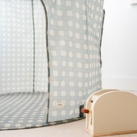 3 Sprouts 3 Sprouts Namiot dla Dzieci Recycled Gingham Blue 3 Sprouts 3 Sprouts Namiot dla Dzieci Recycled Gingham Blue