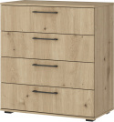 KOMODA Z SZUFLADAMI FLEX system szaf modułowych - KOMODA KM-1 dąb artisan Halmar PŁYTA LAMINOWANA KOMODA Z SZUFLADAMI FLEX system szaf modułowych - KOMODA KM-1 dąb artisan Halmar PŁYTA LAMINOWANA