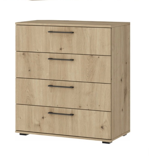 KOMODA Z SZUFLADAMI FLEX system szaf modułowych - KOMODA KM-1 dąb artisan Halmar PŁYTA LAMINOWANA KOMODA Z SZUFLADAMI FLEX system szaf modułowych - KOMODA KM-1 dąb artisan Halmar PŁYTA LAMINOWANA