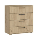 KOMODA Z SZUFLADAMI FLEX system szaf modułowych - KOMODA KM-1 dąb artisan Halmar PŁYTA LAMINOWANA KOMODA Z SZUFLADAMI FLEX system szaf modułowych - KOMODA KM-1 dąb artisan Halmar PŁYTA LAMINOWANA