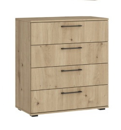 KOMODA Z SZUFLADAMI FLEX system szaf modułowych - KOMODA KM-1 dąb artisan Halmar PŁYTA LAMINOWANA KOMODA Z SZUFLADAMI FLEX system szaf modułowych - KOMODA KM-1 dąb artisan Halmar PŁYTA LAMINOWANA