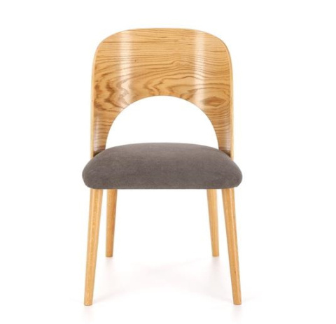 Halmar CADIZ krzesło dąb naturalny / popiel, materiał: drewno lite - dębowe / sklejka gięta Halmar CADIZ krzesło dąb naturalny / popiel, materiał: drewno lite - dębowe / sklejka gięta