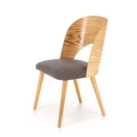 Halmar CADIZ krzesło dąb naturalny / popiel, materiał: drewno lite - dębowe / sklejka gięta Halmar CADIZ krzesło dąb naturalny / popiel, materiał: drewno lite - dębowe / sklejka gięta