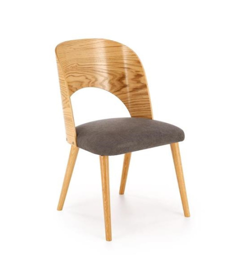 Halmar CADIZ krzesło dąb naturalny / popiel, materiał: drewno lite - dębowe / sklejka gięta Halmar CADIZ krzesło dąb naturalny / popiel, materiał: drewno lite - dębowe / sklejka gięta
