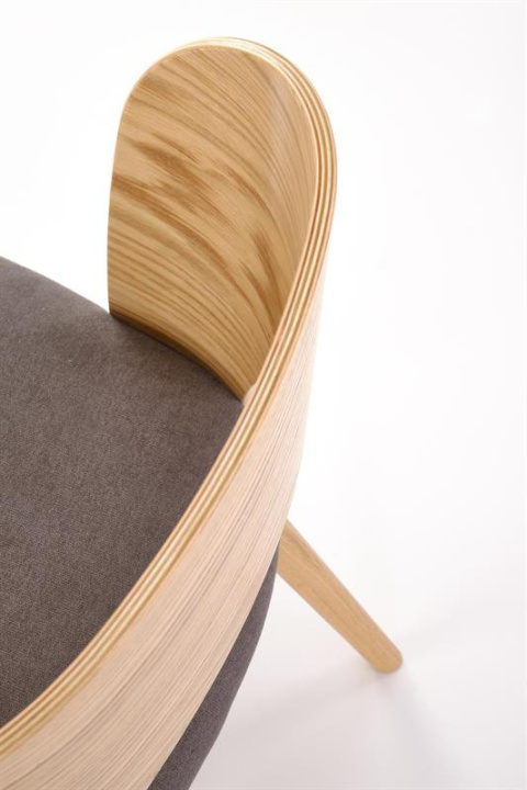 Halmar CADIZ krzesło dąb naturalny / popiel, materiał: drewno lite - dębowe / sklejka gięta Halmar CADIZ krzesło dąb naturalny / popiel, materiał: drewno lite - dębowe / sklejka gięta