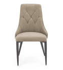 Halmar K365 krzesło beżowy, materiał: tkanina velvet / stal malowana proszkowo Halmar K365 krzesło beżowy, materiał: tkanina velvet / stal malowana proszkowo