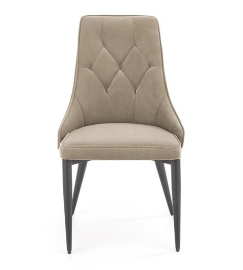 Halmar K365 krzesło beżowy, materiał: tkanina velvet / stal malowana proszkowo Halmar K365 krzesło beżowy, materiał: tkanina velvet / stal malowana proszkowo