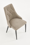 Halmar K365 krzesło beżowy, materiał: tkanina velvet / stal malowana proszkowo Halmar K365 krzesło beżowy, materiał: tkanina velvet / stal malowana proszkowo
